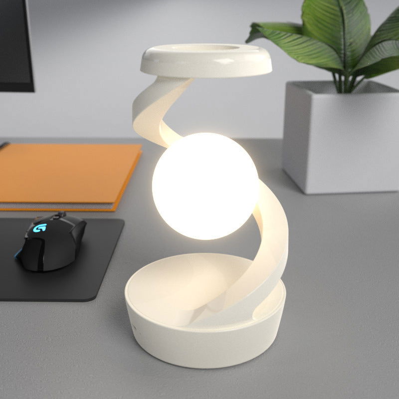 Rotating Moon Desk Lamp With Phone Wireless Charging - TopTrendyProduct - - #tag1# - #tag2#