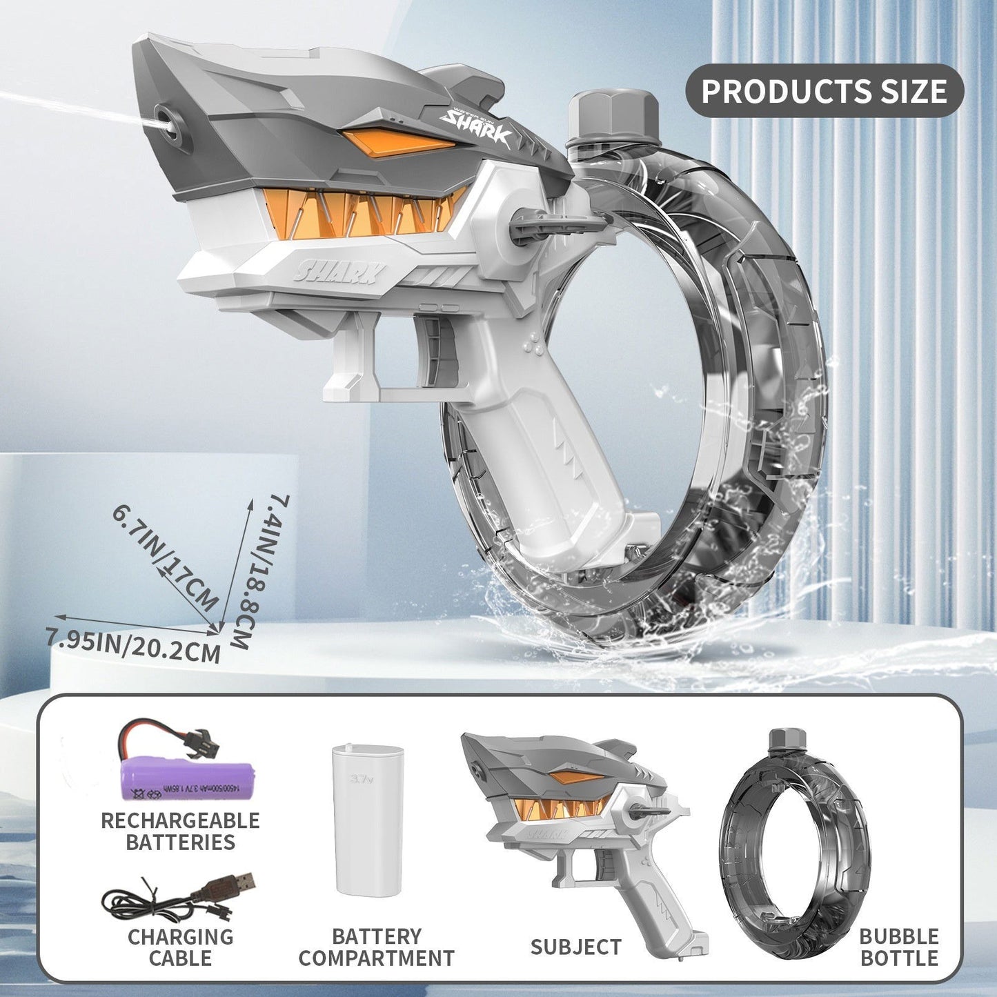 Shark Electric Water Gun Toys Fully Automatic - TopTrendyProduct - - #tag1# - #tag2#