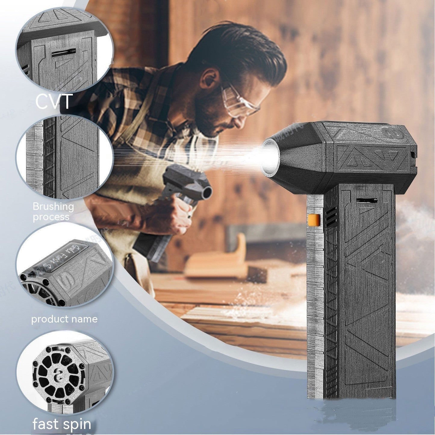 Silent High Power Turbo Jet Fan Air Dust Blower - TopTrendyProduct - - #tag1# - #tag2#