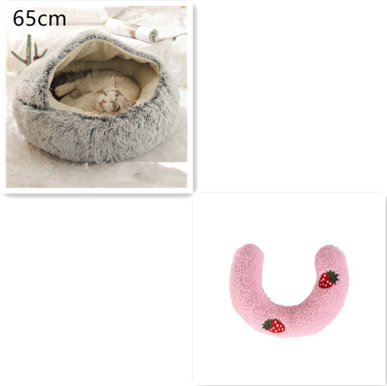 TopTrendyProduct Dog And Cat Round Plush Warm Bed House ZAG Pet Supplies