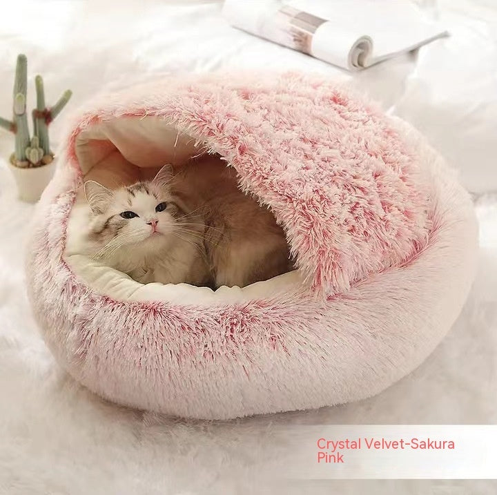 TopTrendyProduct Dog And Cat Round Plush Warm Bed House ZAG Pet Supplies