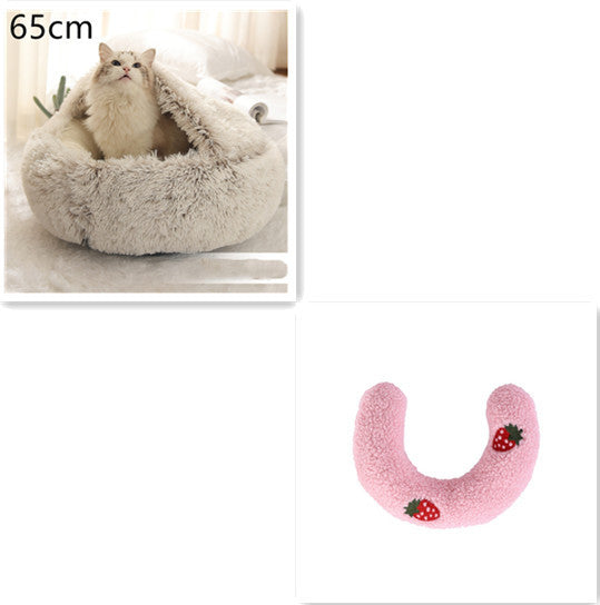 TopTrendyProduct Dog And Cat Round Plush Warm Bed House ZAG Pet Supplies