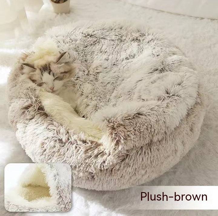 TopTrendyProduct Dog And Cat Round Plush Warm Bed House ZAG Pet Supplies