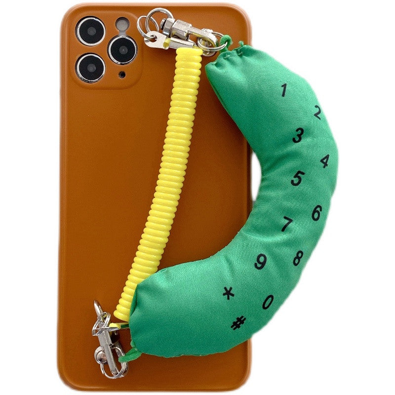 Korean Banana Wristband Phone Case for iPhone