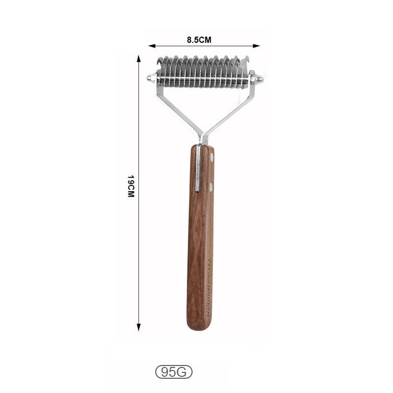 Antique Solid Wood Pet Hair Removing Comb Set -  - #tag1# 