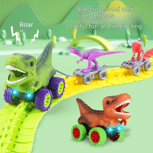 TopTrendyProduct Children's Roller Coaster Dinosaur Track Electric Plastic Toy TopTrendyProduct 