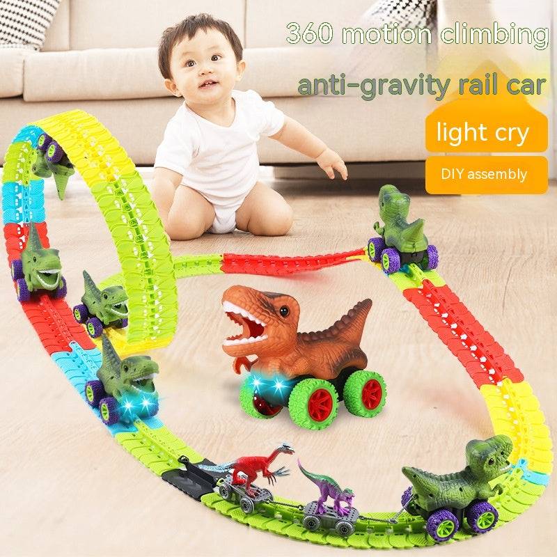 TopTrendyProduct Children's Roller Coaster Dinosaur Track Electric Plastic Toy TopTrendyProduct 