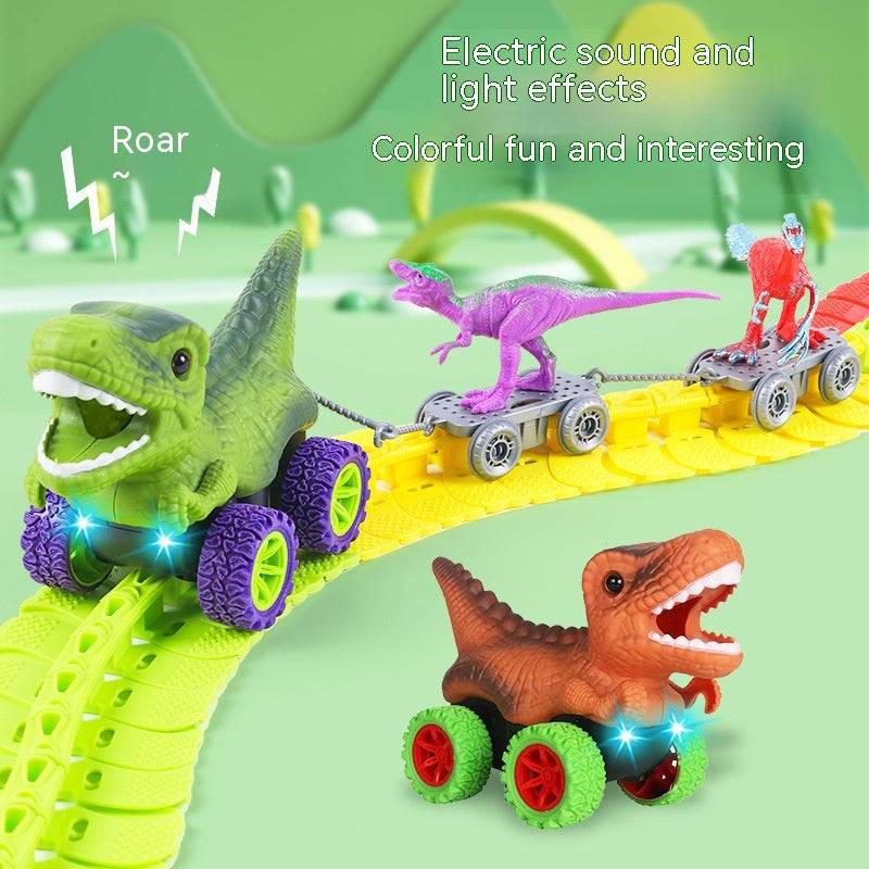 TopTrendyProduct Children's Roller Coaster Dinosaur Track Electric Plastic Toy TopTrendyProduct 