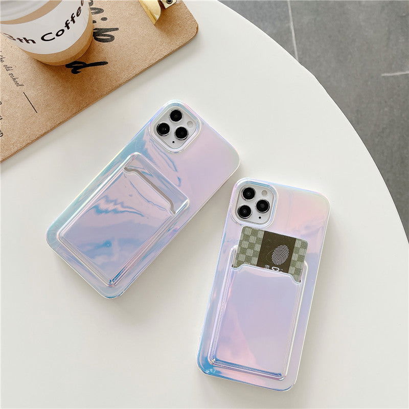 TopTrendyProduct Colorful Laser Card Case Phone Case for Apple TopTrendyProduct Cover Craze Mobile Phone Accessories