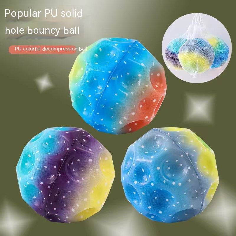 TopTrendyProduct Colourful Soft Bouncy Ball Anti-fall Moon Shape TopTrendyProduct TTP