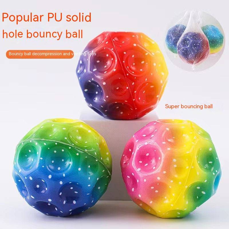 TopTrendyProduct Colourful Soft Bouncy Ball Anti-fall Moon Shape TopTrendyProduct TTP