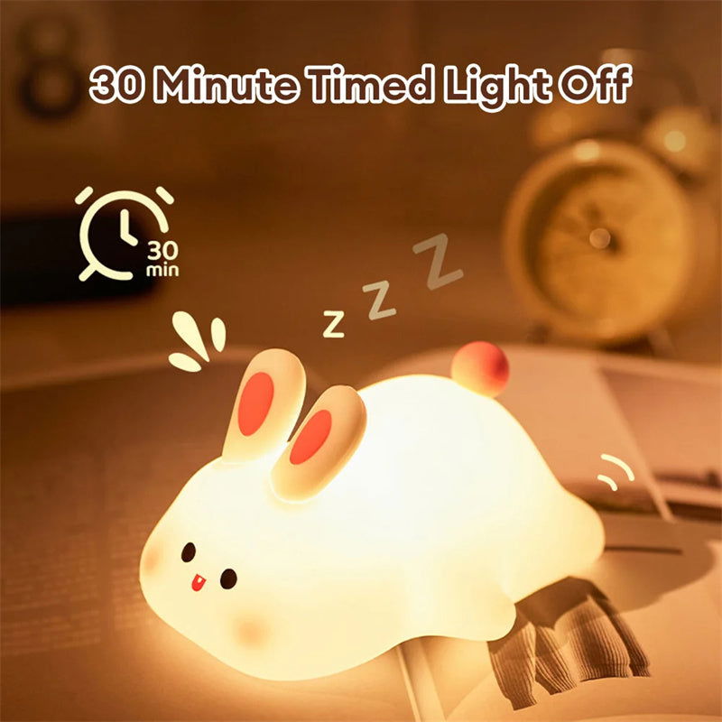 TopTrendyProduct Cute Rabbit Silicone LED Night Light Touch Sensor ZAG home indoor lighting night lights