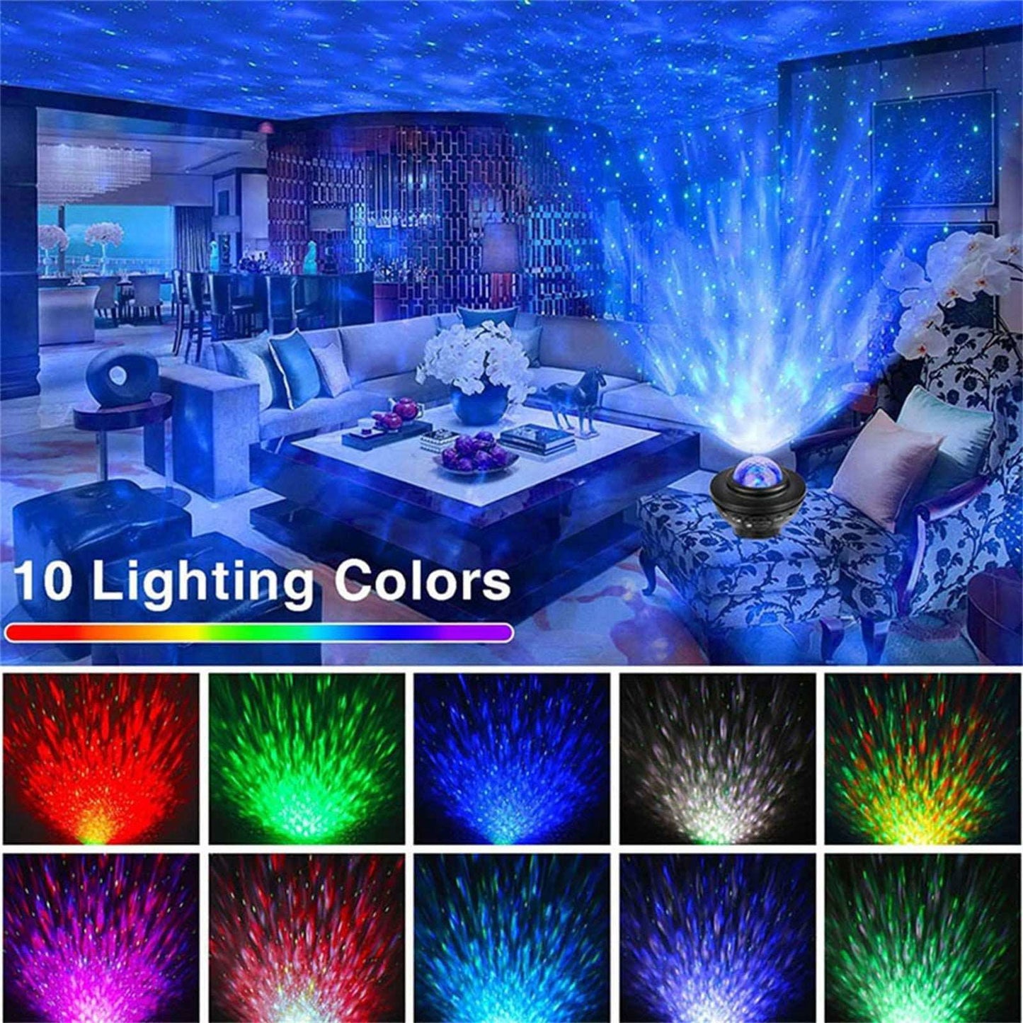 TopTrendyProduct Galaxy Star Night Light Projector With Bluetooth Speaker TopTrendyProduct indoor lighting night lights