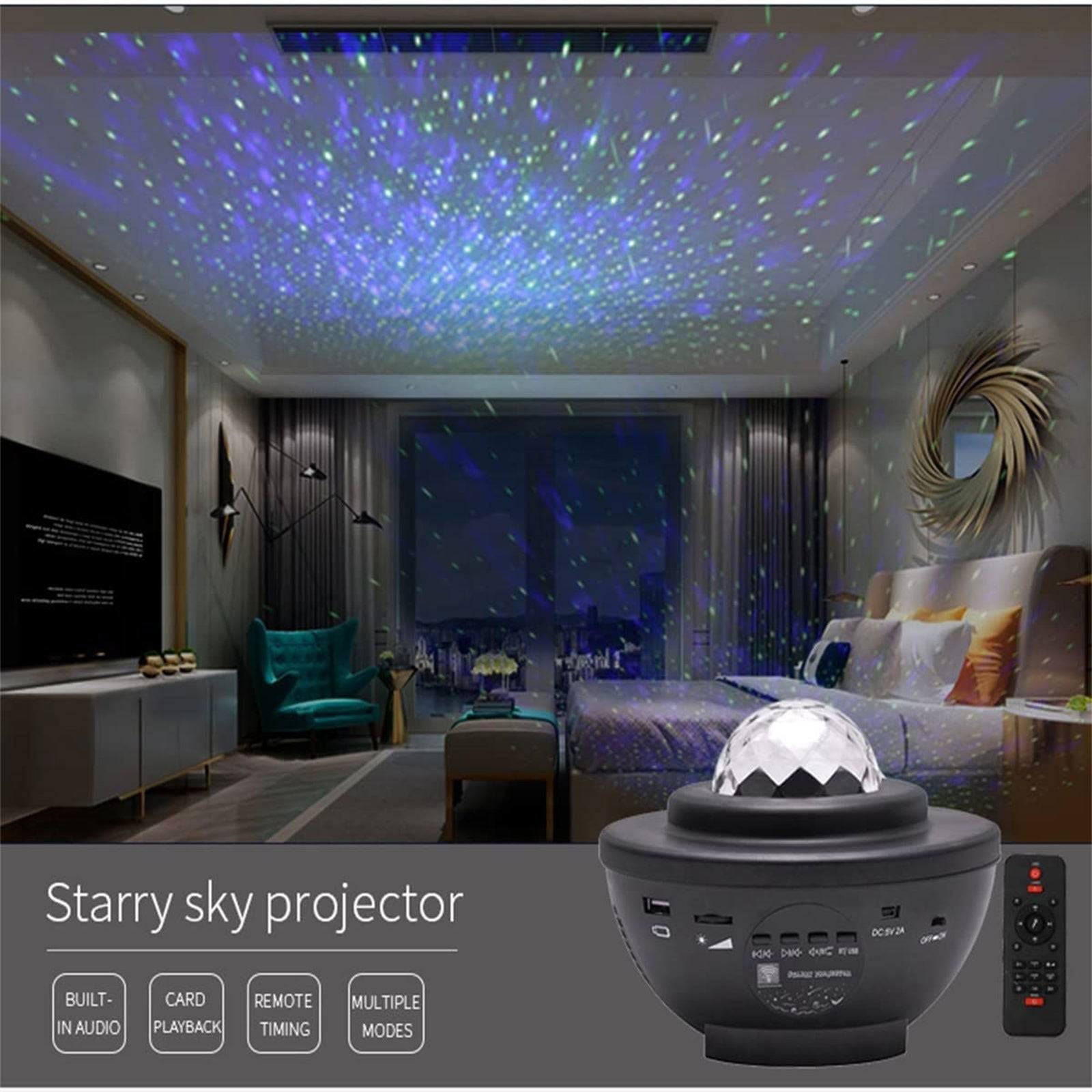 TopTrendyProduct Galaxy Star Night Light Projector With Bluetooth Speaker TopTrendyProduct indoor lighting night lights