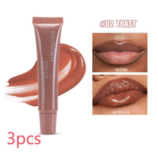 TopTrendyProduct Glossy Lip Glaze Waterproof Liquid Lipstick Doodle Lip Korean Makeup ZAG Health & Beauty