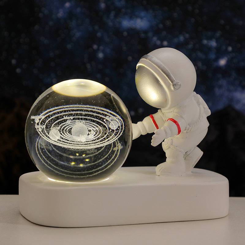 TopTrendyProduct Glowing Planetary Galaxy Astronaut Crystal Ball Night Lights TopTrendyProduct indoor lighting night lights