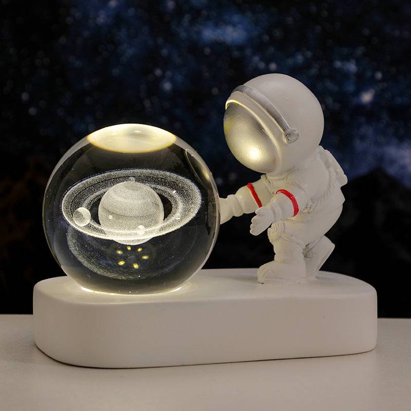 TopTrendyProduct Glowing Planetary Galaxy Astronaut Crystal Ball Night Lights TopTrendyProduct indoor lighting night lights