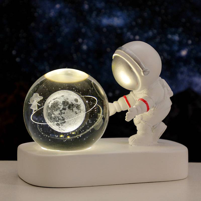 TopTrendyProduct Glowing Planetary Galaxy Astronaut Crystal Ball Night Lights TopTrendyProduct indoor lighting night lights