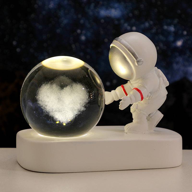 TopTrendyProduct Glowing Planetary Galaxy Astronaut Crystal Ball Night Lights TopTrendyProduct indoor lighting night lights