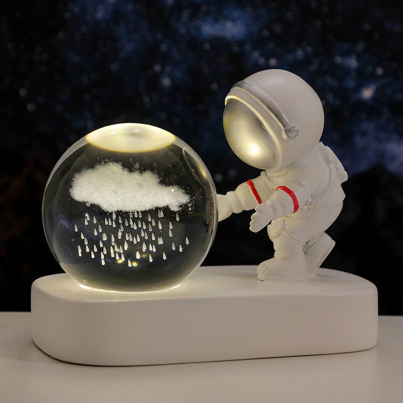 TopTrendyProduct Glowing Planetary Galaxy Astronaut Crystal Ball Night Lights TopTrendyProduct indoor lighting night lights