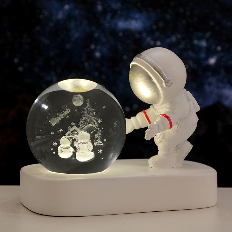 TopTrendyProduct Glowing Planetary Galaxy Astronaut Crystal Ball Night Lights TopTrendyProduct indoor lighting night lights