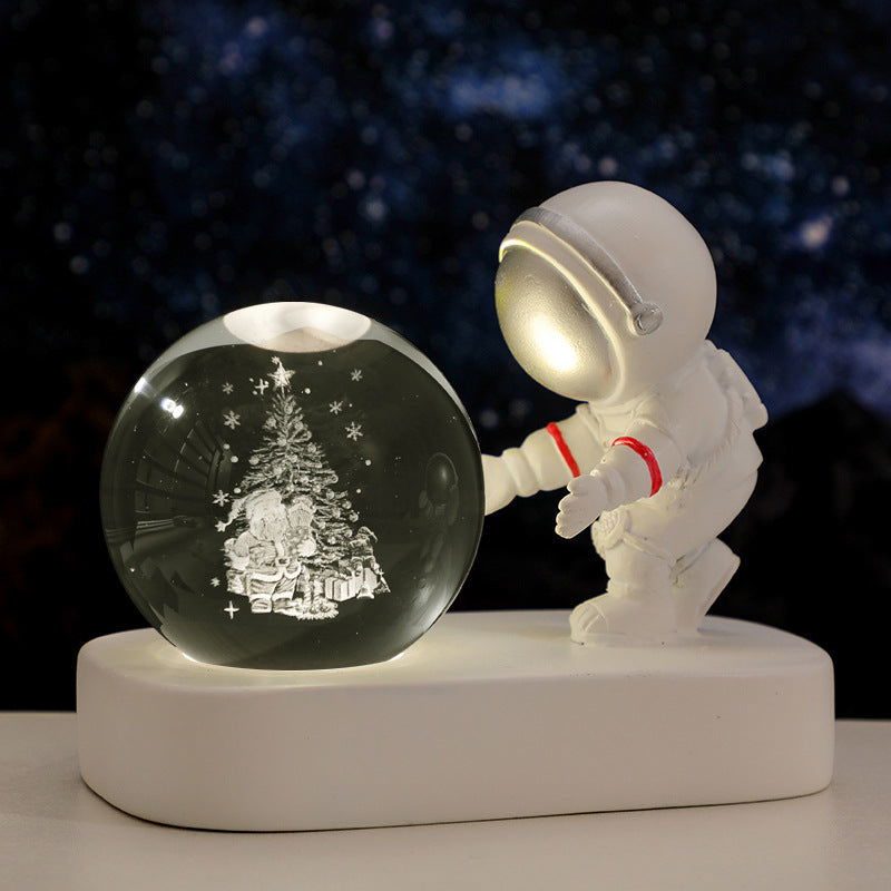 TopTrendyProduct Glowing Planetary Galaxy Astronaut Crystal Ball Night Lights TopTrendyProduct indoor lighting night lights