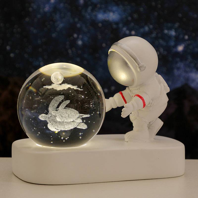 TopTrendyProduct Glowing Planetary Galaxy Astronaut Crystal Ball Night Lights TopTrendyProduct indoor lighting night lights