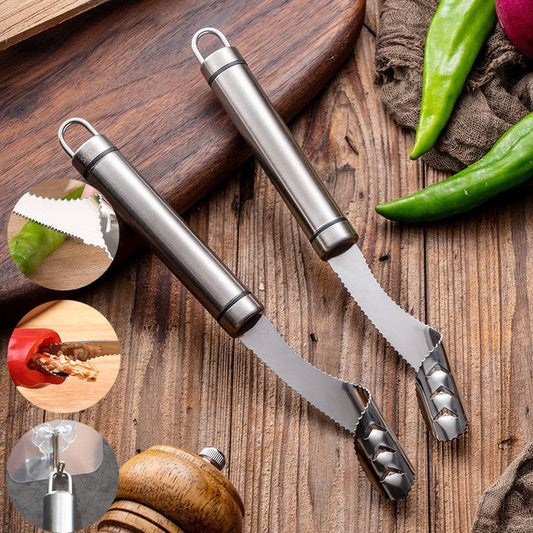 TopTrendyProduct Green Pepper Seed Core Remover Kitchen Tools ZAG Kitchen