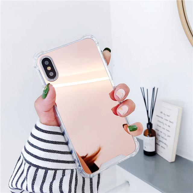 TopTrendyProduct High Quality TPU Soft Protective Mirror Phone Case TopTrendyProduct Cover Craze Mobile Phone Accessories