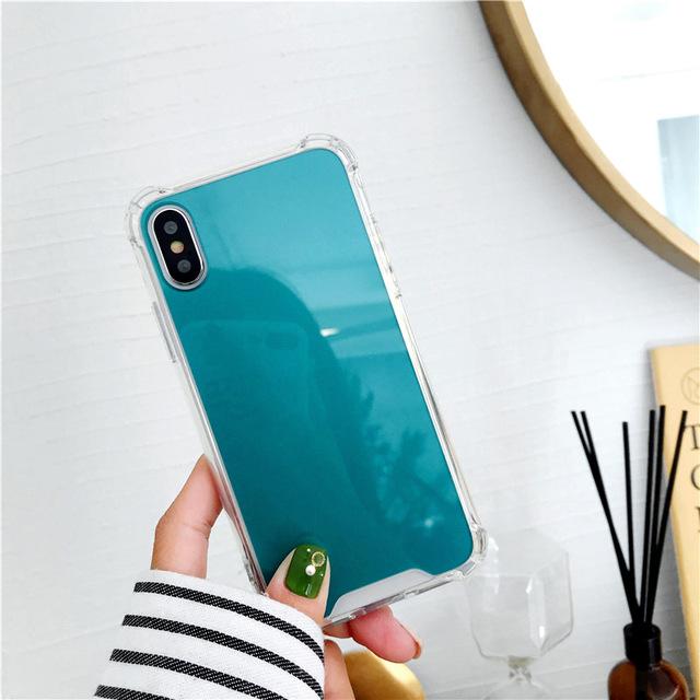 TopTrendyProduct High Quality TPU Soft Protective Mirror Phone Case TopTrendyProduct Cover Craze Mobile Phone Accessories