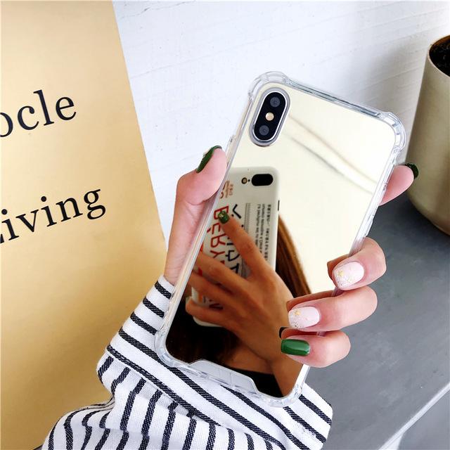 TopTrendyProduct High Quality TPU Soft Protective Mirror Phone Case TopTrendyProduct Cover Craze Mobile Phone Accessories