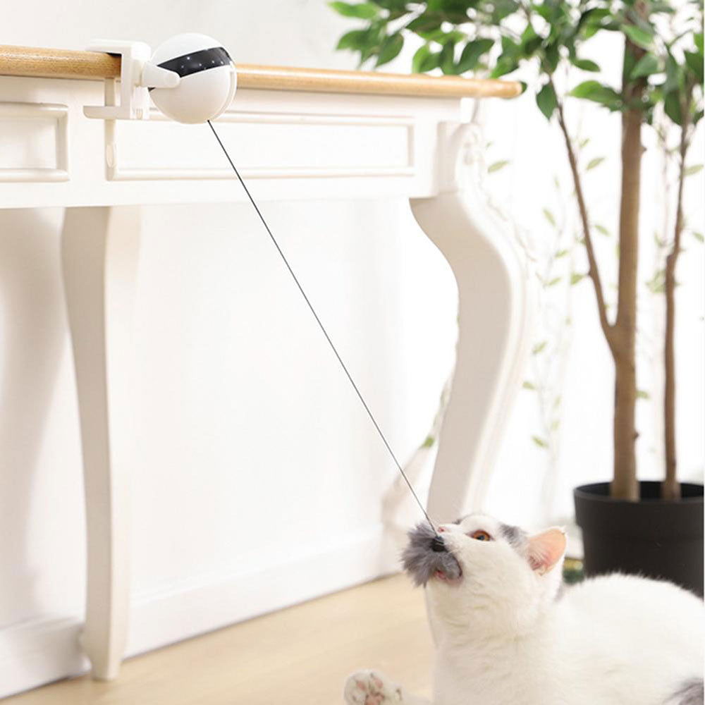 TopTrendyProduct Interactive Electric Cat Toy - Lifting Ball & Flutter Rotating Design TopTrendyProduct Cat Pet Supplies