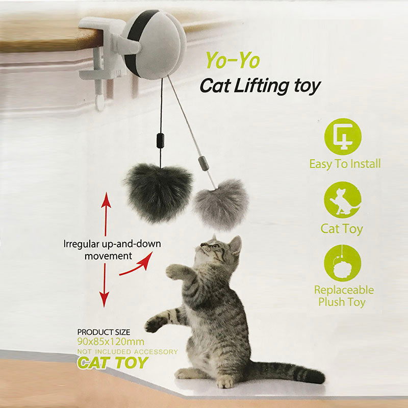 TopTrendyProduct Interactive Electric Cat Toy - Lifting Ball & Flutter Rotating Design TopTrendyProduct Cat Pet Supplies