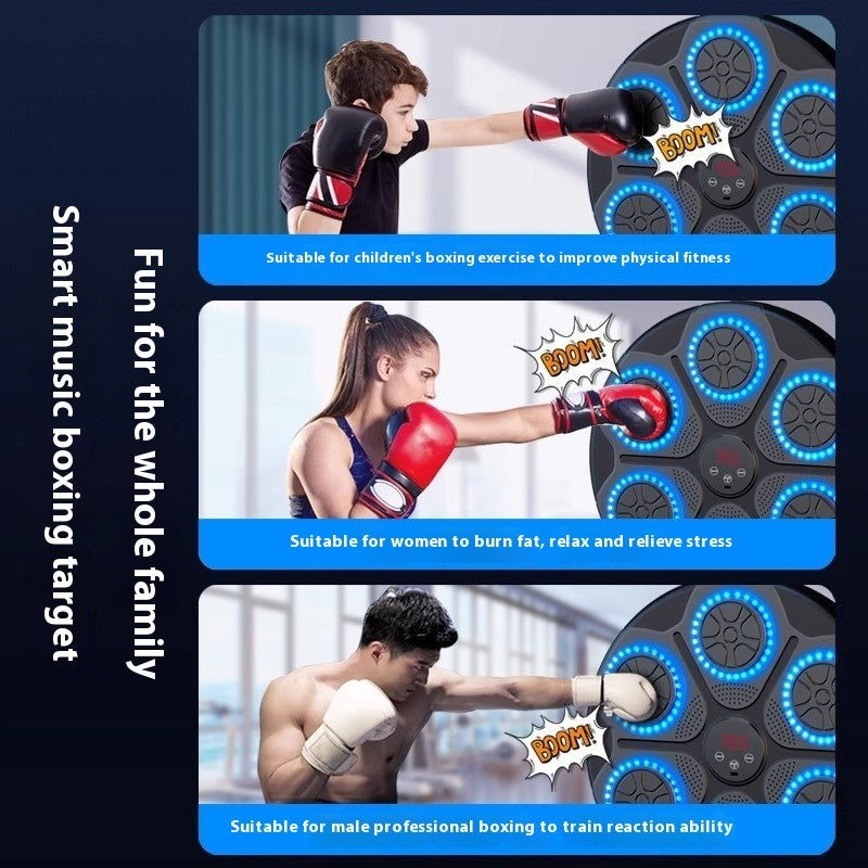 TopTrendyProduct Music Boxing Machine With RGB Light Speed Adjustable For Indoor Fitness ZAG FitTrend