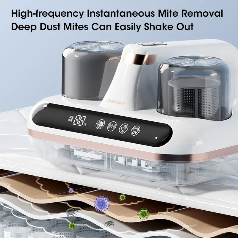 TopTrendyProduct New Cordless Mattress Vacuum Mite Remover Cleaner Powerful Suction ZAG home