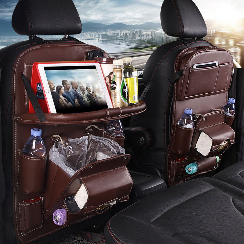 PU Leather Multifunction Back Seat Car Interior Organizer - TopTrendyProduct -  - #tag1# - #tag2#