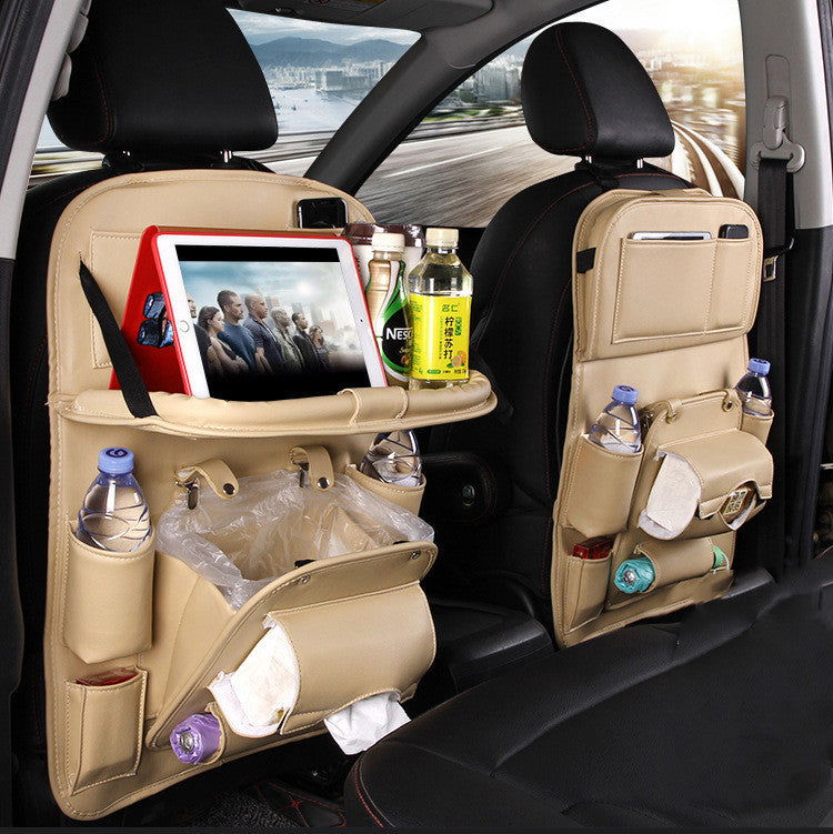 PU Leather Multifunction Back Seat Car Interior Organizer - TopTrendyProduct -  - #tag1# - #tag2#