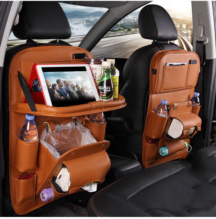 PU Leather Multifunction Back Seat Car Interior Organizer - TopTrendyProduct -  - #tag1# - #tag2#