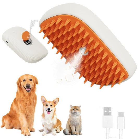 TopTrendyProduct Pets Steam Brush Spray Massage Comb Grooming Tools ZAG Pet Supplies