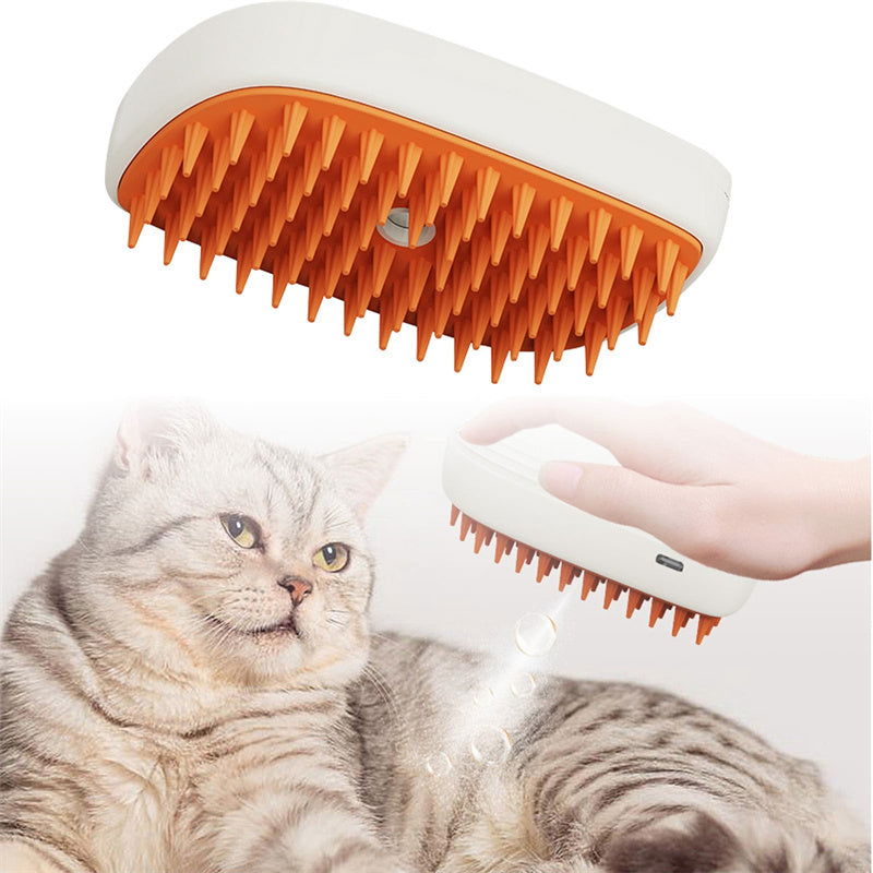 TopTrendyProduct Pets Steam Brush Spray Massage Comb Grooming Tools ZAG Pet Supplies