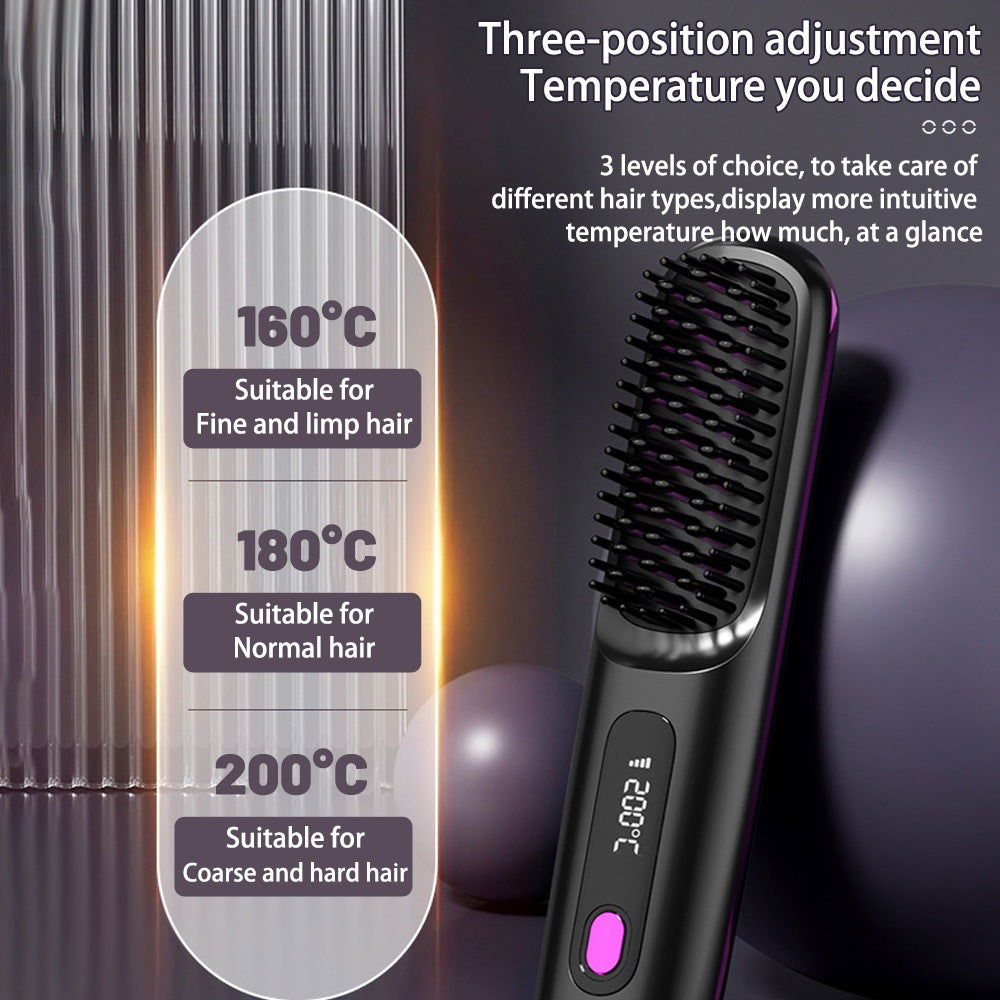 Portable Wireless 2 In 1 Hair Straightener Hot Curler - TopTrendyProduct -  - #tag1# - #tag2#