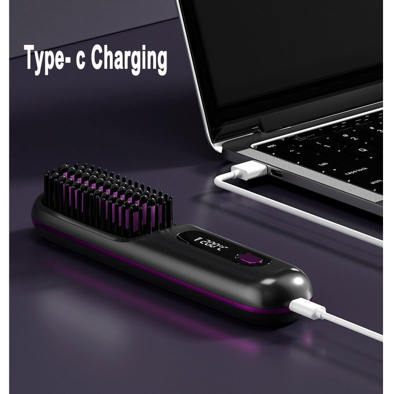 Portable Wireless 2 In 1 Hair Straightener Hot Curler - TopTrendyProduct -  - #tag1# - #tag2#