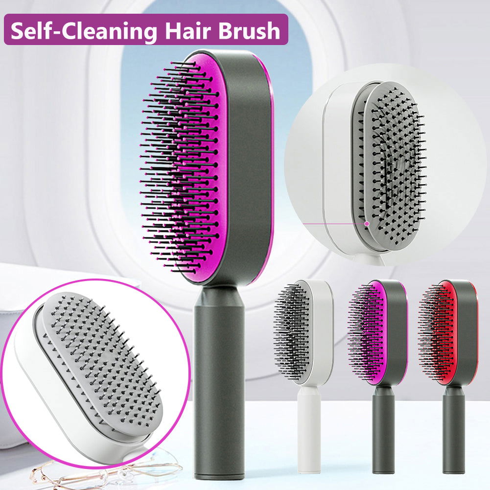 Self Cleaning Hair Brush For Women - TopTrendyProduct -  - #tag1# - #tag2#