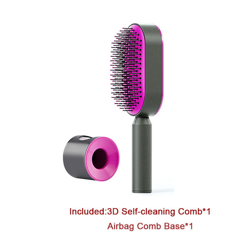 Self Cleaning Hair Brush For Women - TopTrendyProduct -  - #tag1# - #tag2#